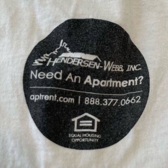 Towson State University Jerzees Graphic Tee White Yellow Black Maryland Tiger TS - Picture 3 of 5